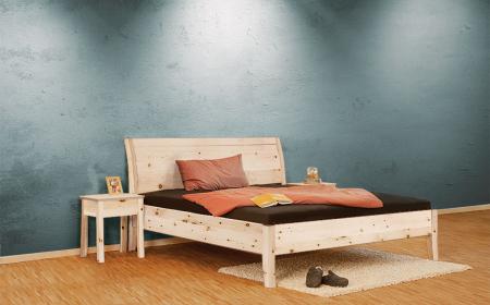 Massivholzbett Zirbe metallfrei - HANNI